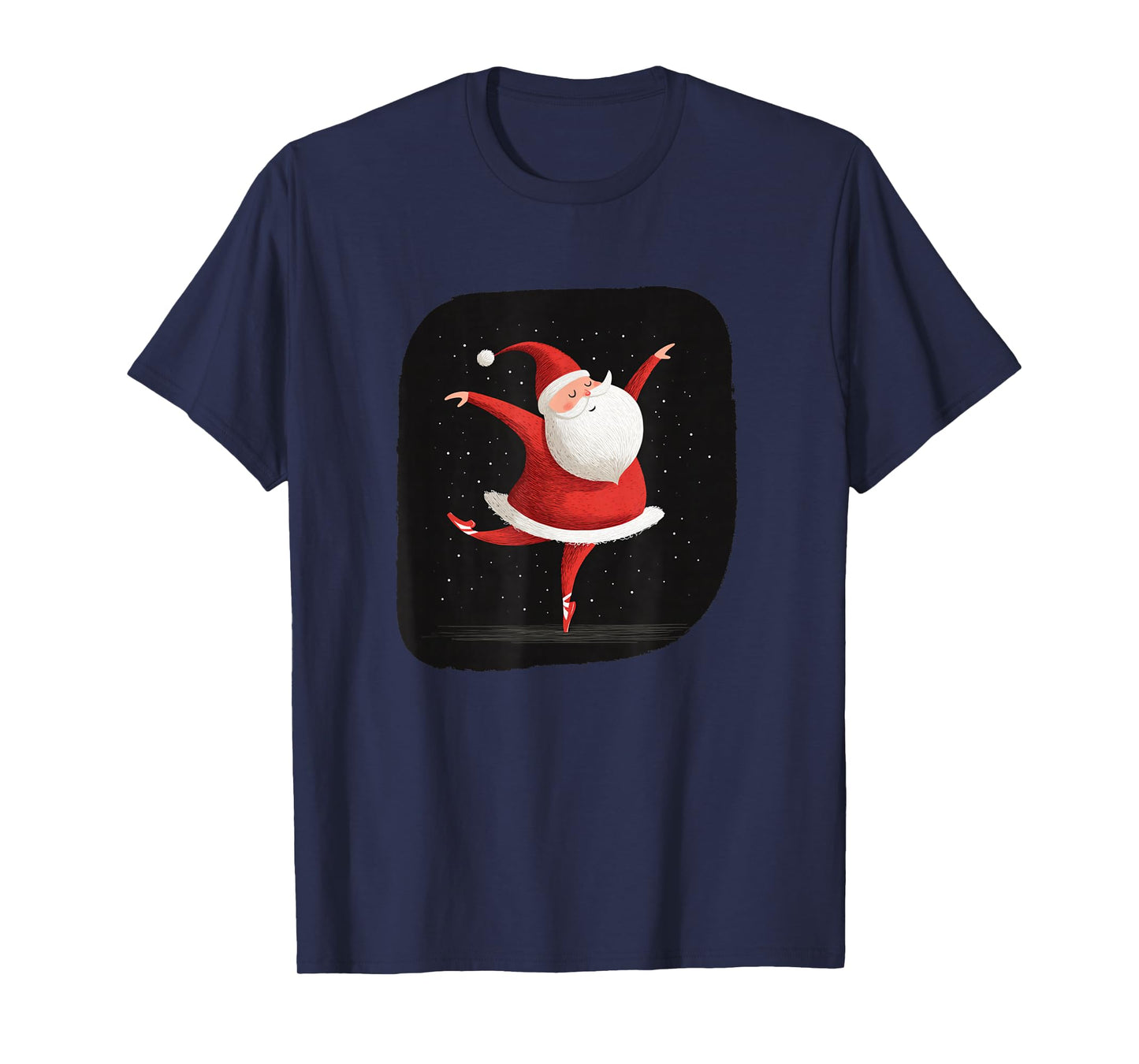 Nice Dancer Santa Claus Look in Tutu T-Shirt