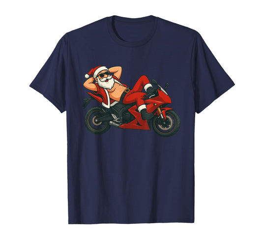 Hot Christmas Costume for Motorcycle and Bikes Lovers T-Shirt