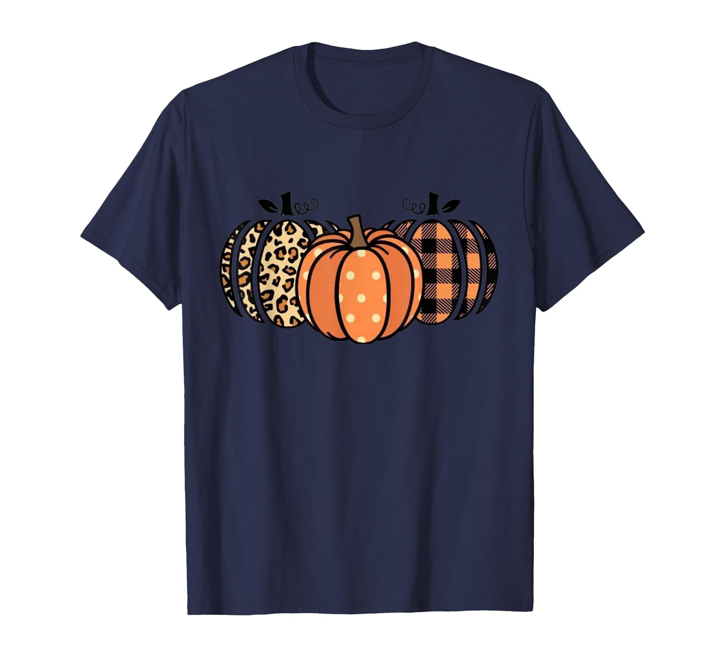 Vintage Retro Designer Pumpkins Fall Halloween T-Shirt