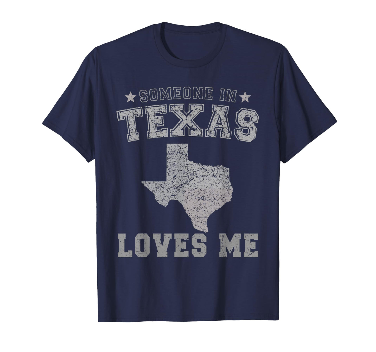 Someone In Texas Loves Me Heart Vintage State T-Shirt
