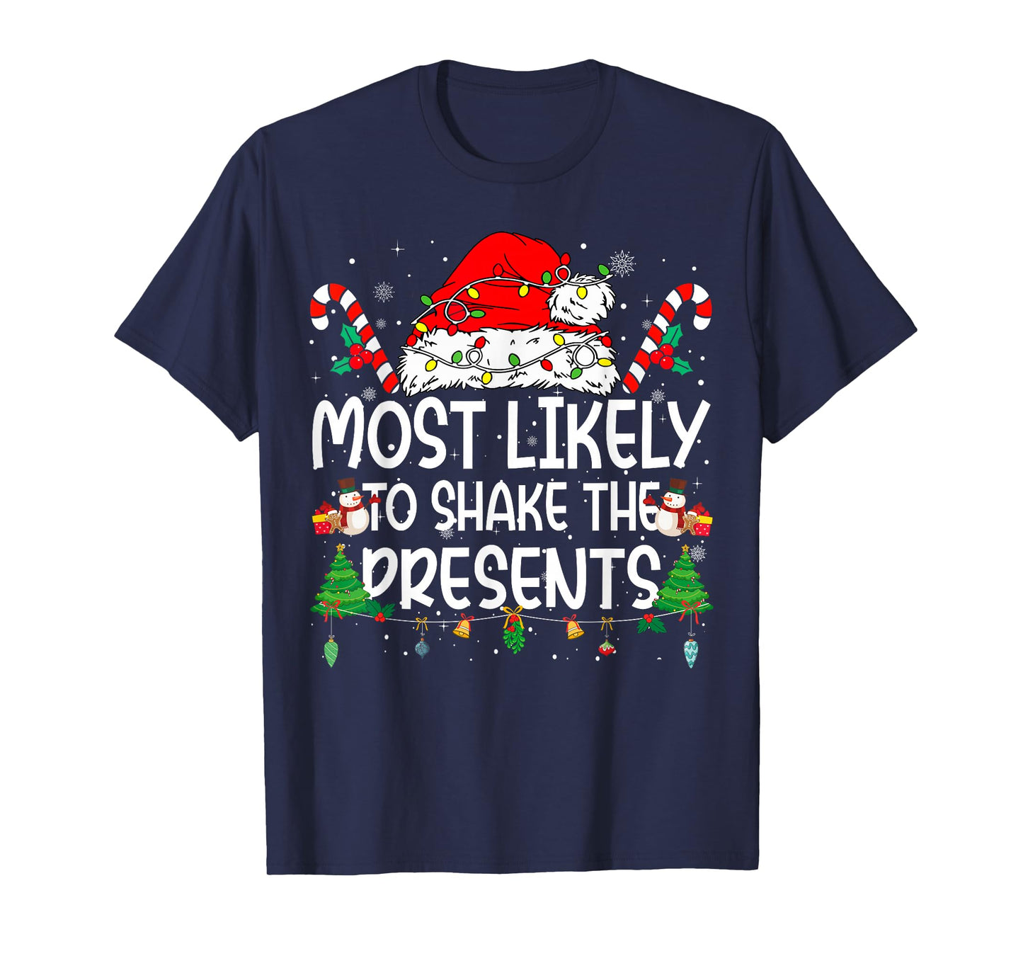 Family Matching Xmas Most Likely to Shake The Presents T-Shirt