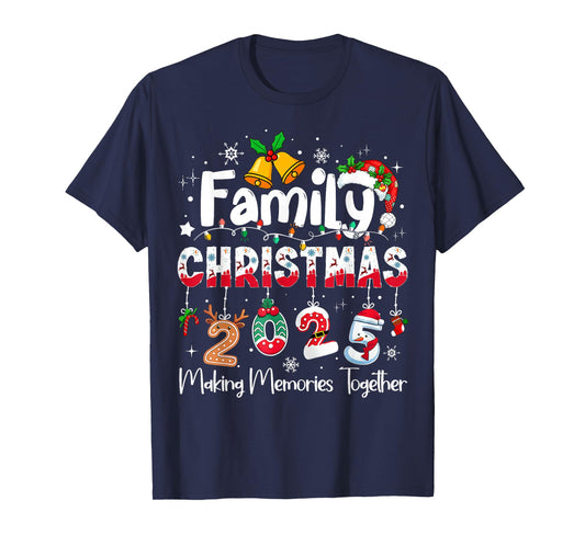 Family Christmas 2025 Matching Outfit Xmas Squad Santa T-Shirt