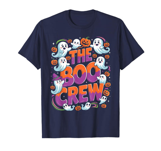 Halloween Trick Treat Ghost The Boo Crew T-Shirt