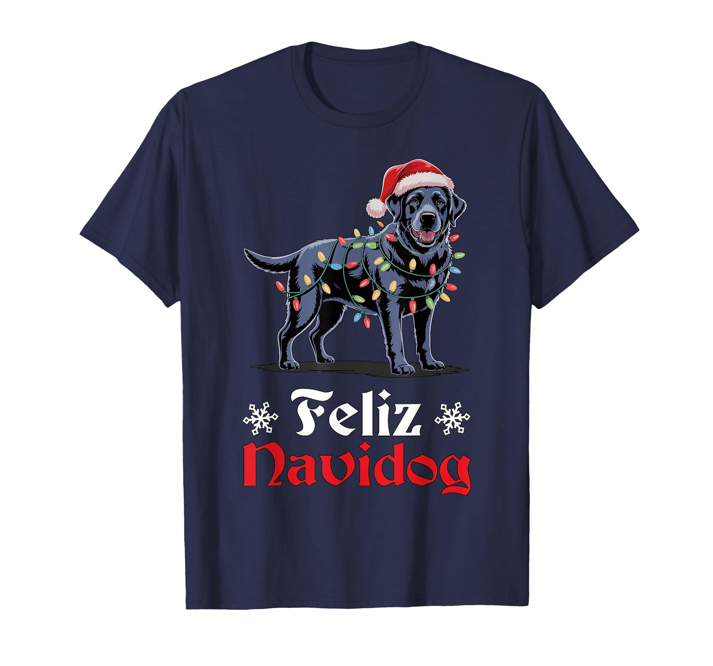 Feliz Navidog Dog Happy Christmas Funny Ugly Christmas T-Shirt