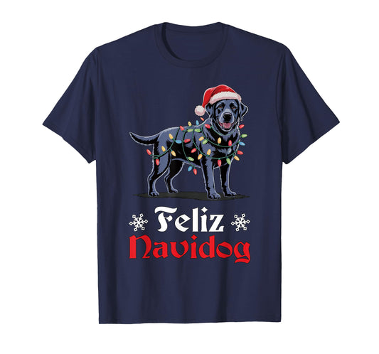 Feliz Navidog Dog Happy Christmas Funny Ugly Christmas T-Shirt