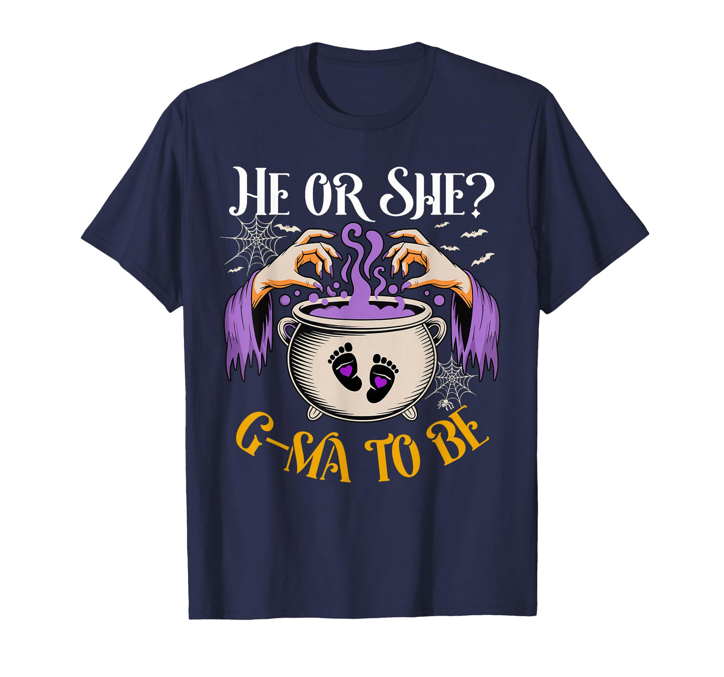 He Or She G Ma to Be Baby Reveal Halloween Costume T-Shirt