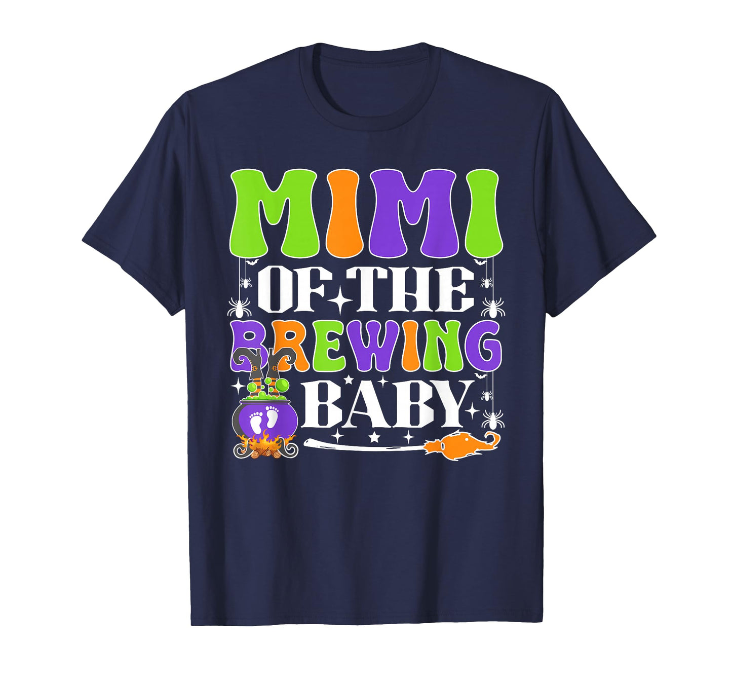 Mimi of The Brewing Baby Halloween Witch Baby Shower T-Shirt