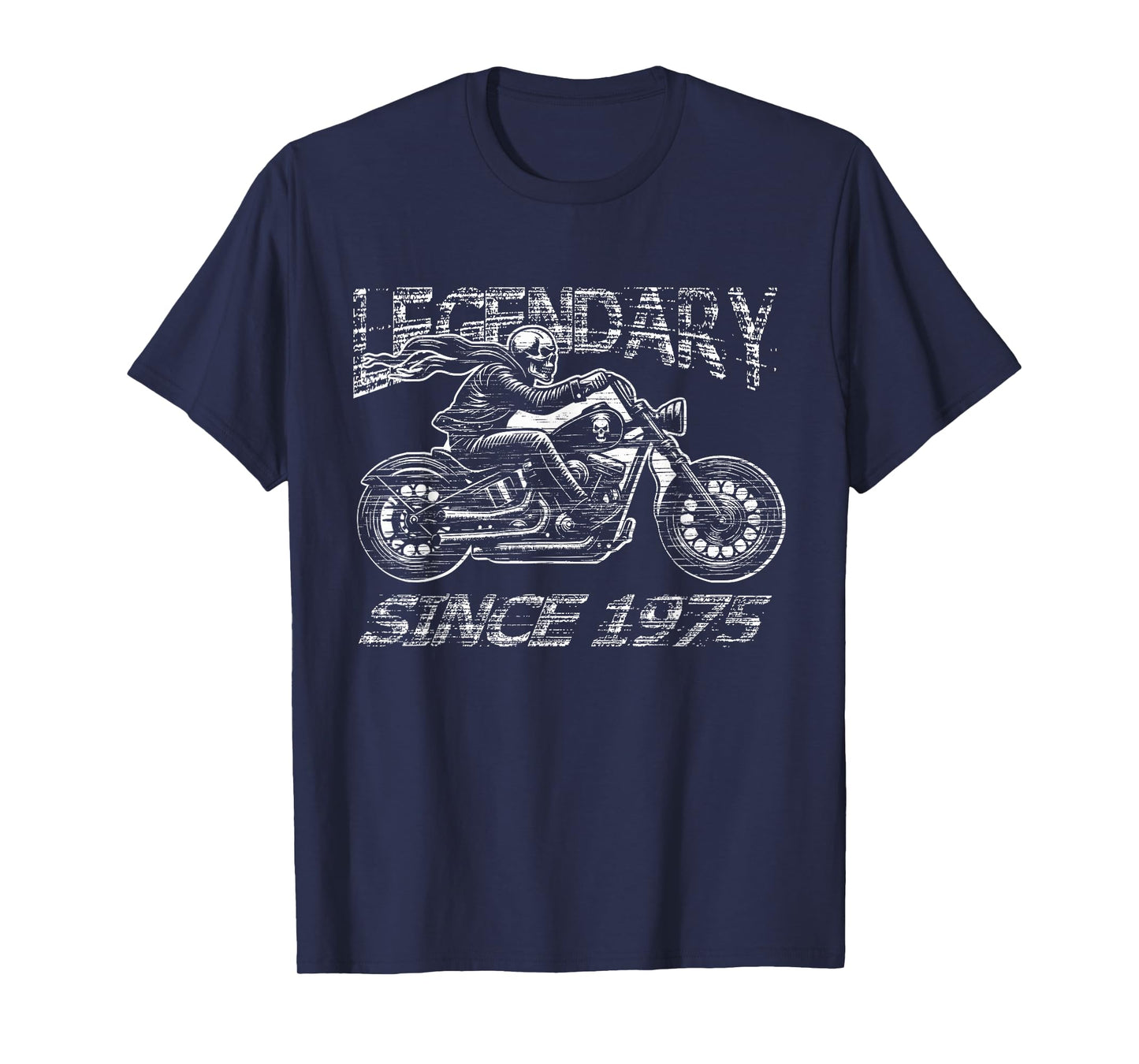Legendary 50th Birthday Biker Motorcycle Gift 1975 T-Shirt