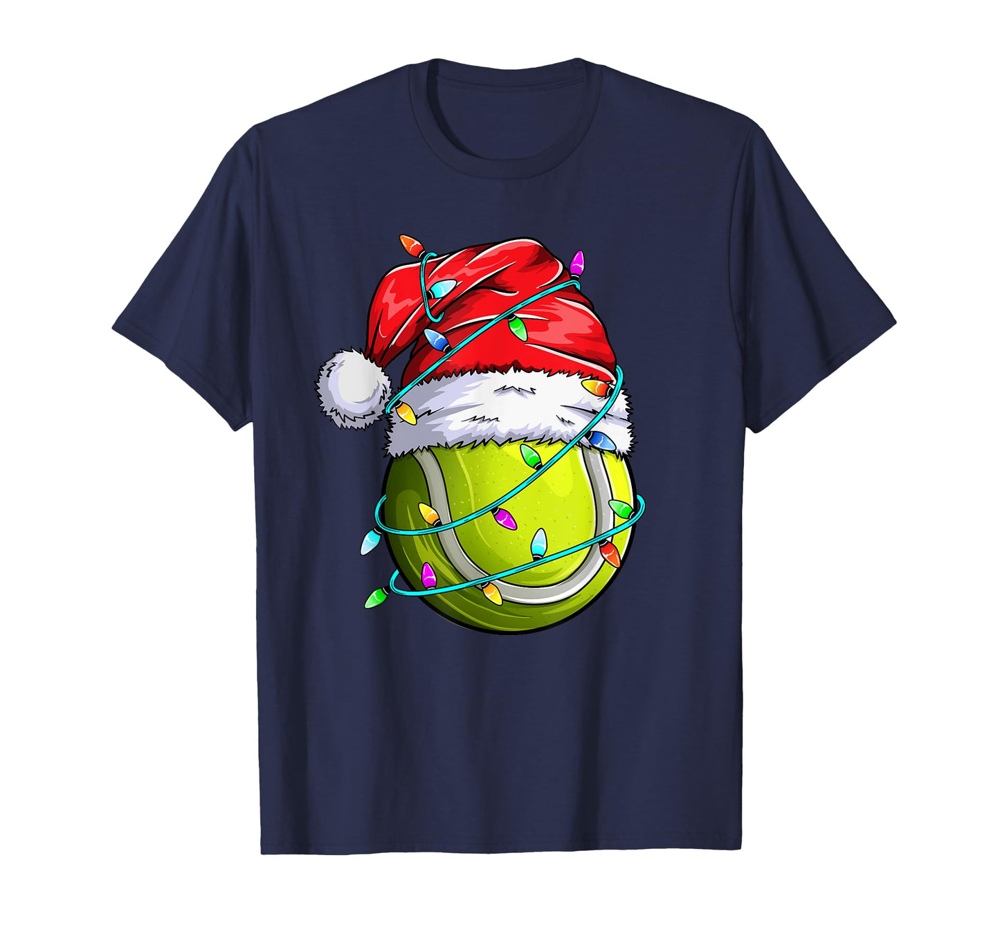 Santa Sports Design- Christmas Tennis Player T-Shirt