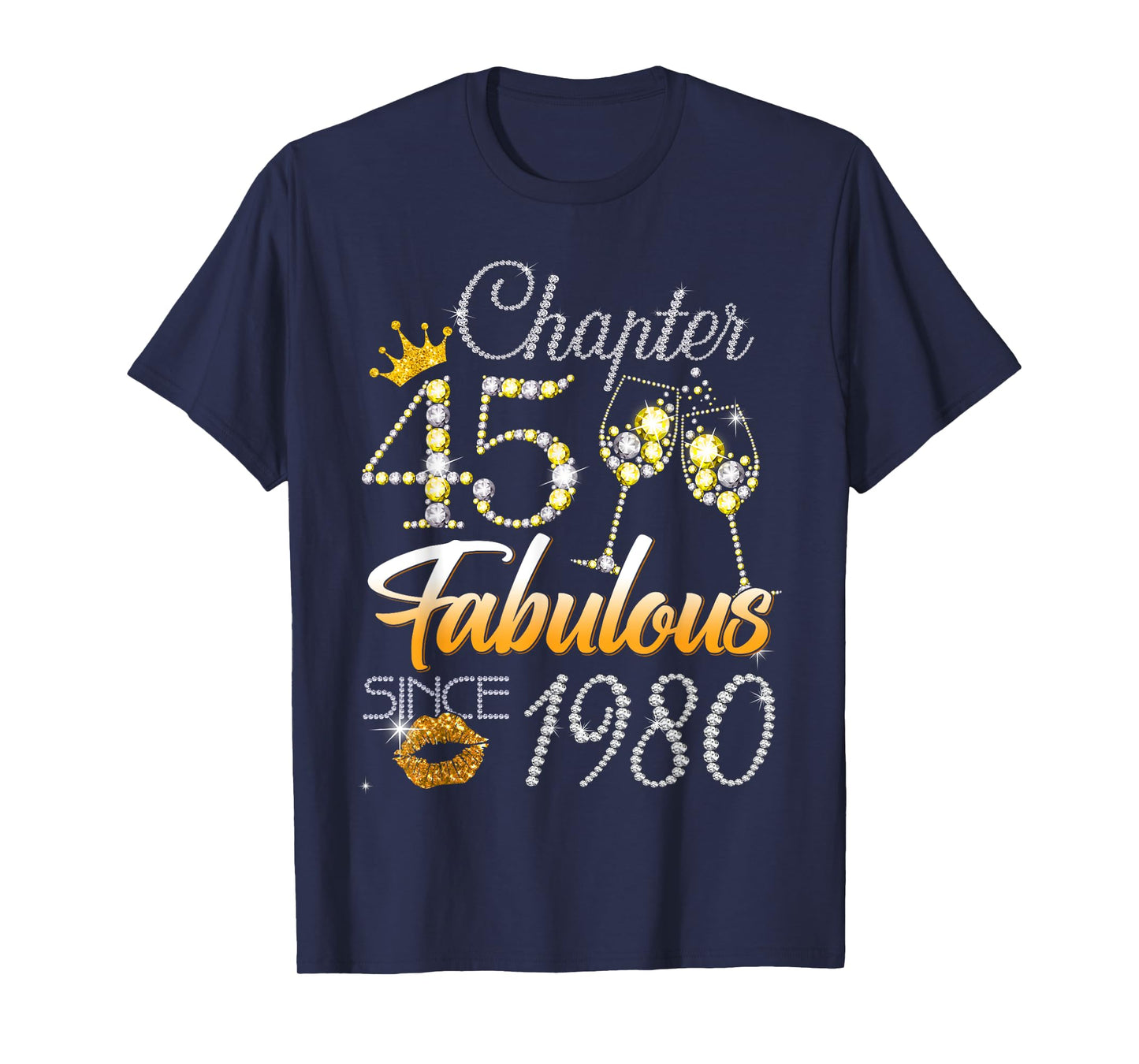 Chapter 45 Fabulous Since 1980 45th Leopard Birthday Queen T-Shirt
