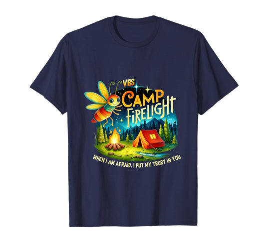 VBS Camp Firework 2024 Camp Firelight Vacation Bible School T-Shirt