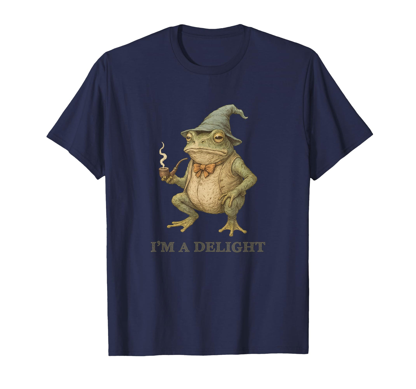 I'm A Delight Frog Toad Wizard Vintage Meme T-Shirt