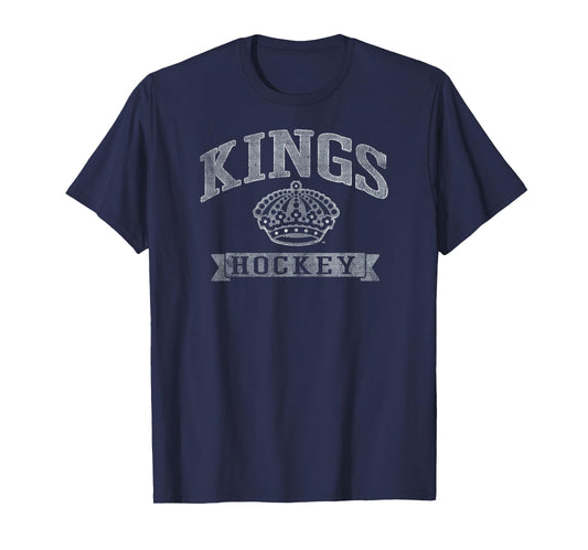 Los Angeles Kings Vintage Hockey Black Officially Licensed T-Shirt
