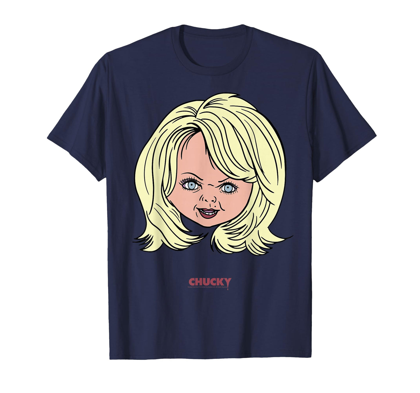 Chucky Tiffany Big Face Portrait T-Shirt