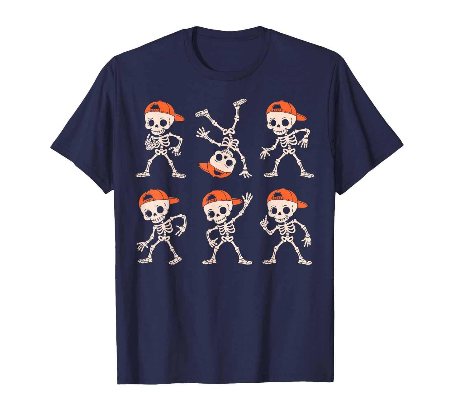 Funny Cute Dancing Skeleton Halloween Boys Kids Toddlers T-Shirt