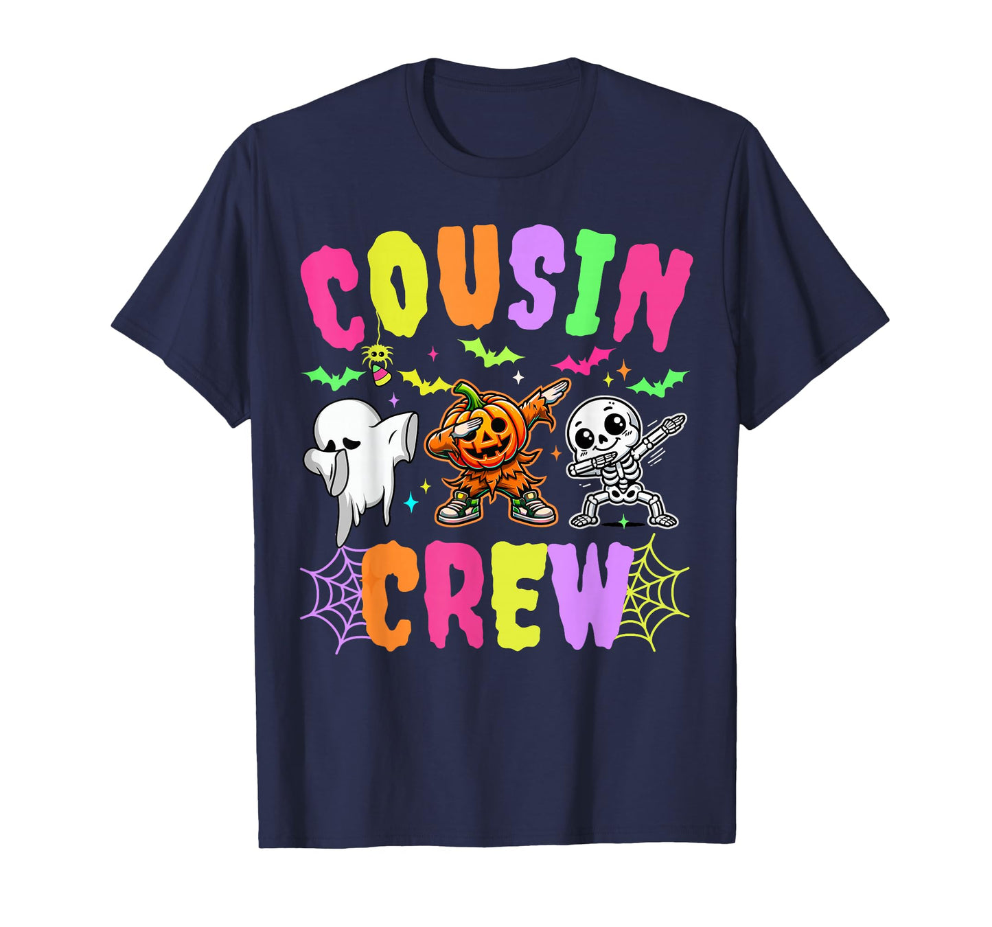 Spooky Cousin Crew Dabbing Halloween Ghost Trick Treat Squad T-Shirt