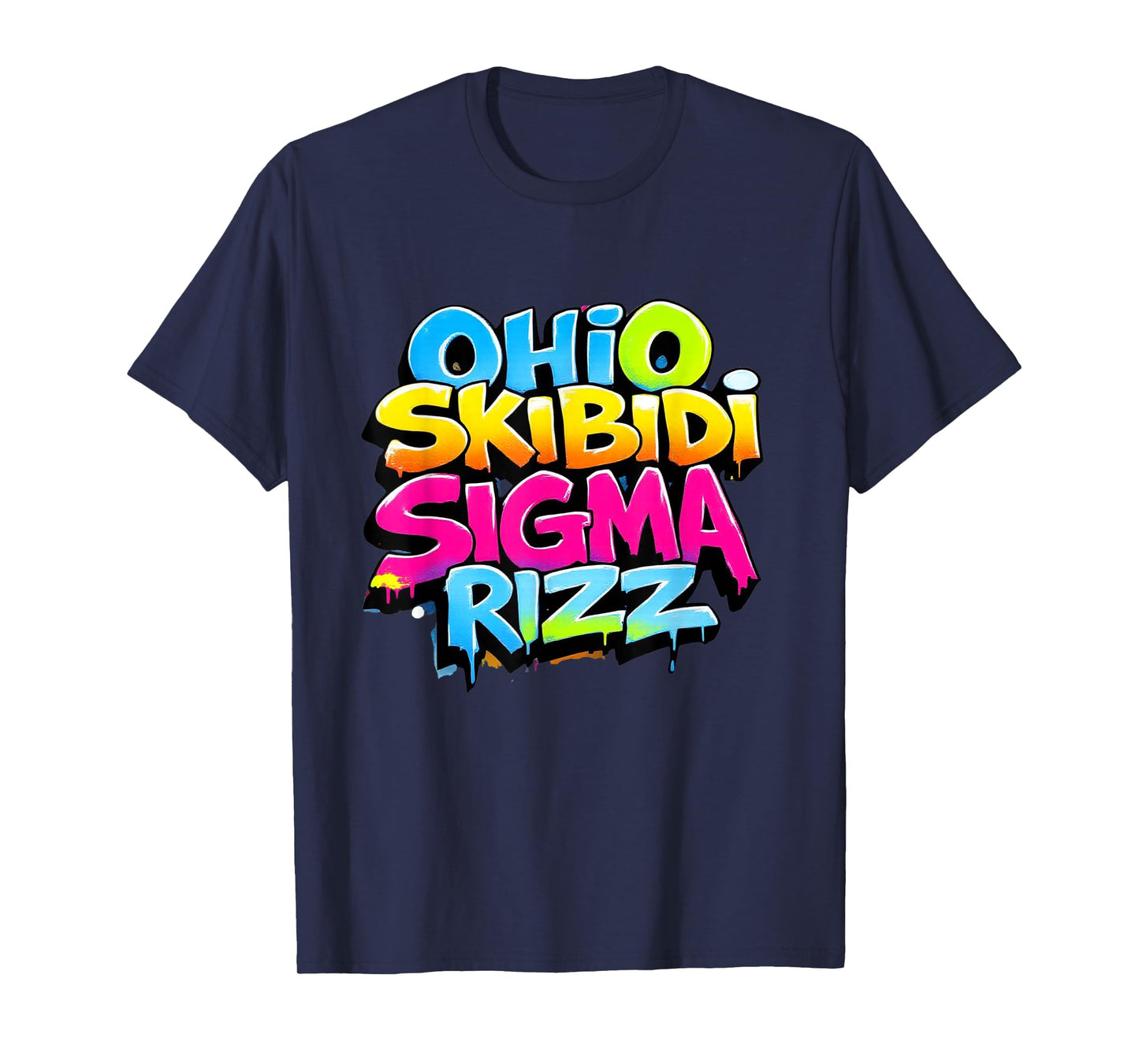 Skibidi Rizz Ohio Sigma Funny Rizzler Gift Graffiti T-Shirt