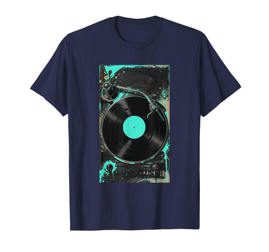Teal Aqua For The Record Teal Aqua Graphic T-Shirt