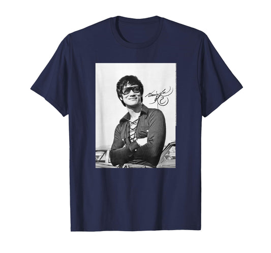 Bruce Lee Black and White Vintage Portrait Cool Pose 1970's T-Shirt