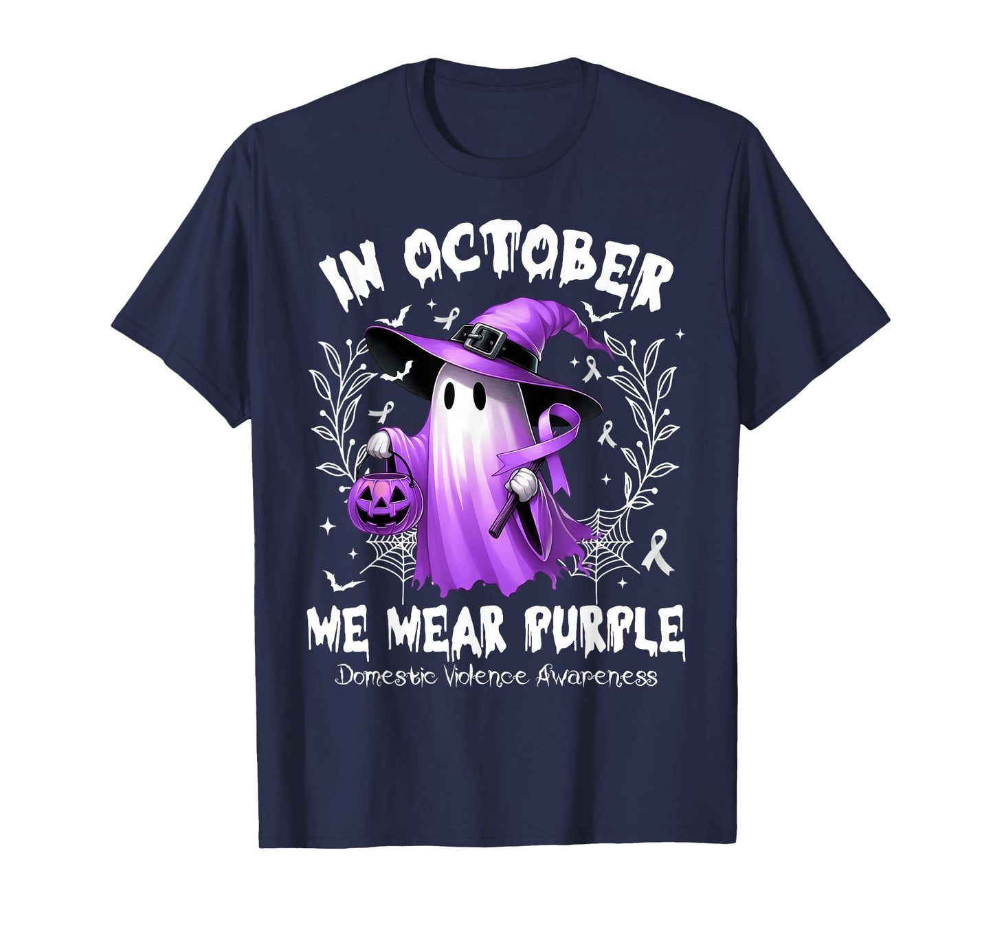 in October We Wear Purple for Domestic Violence Awareness T-Shirt
