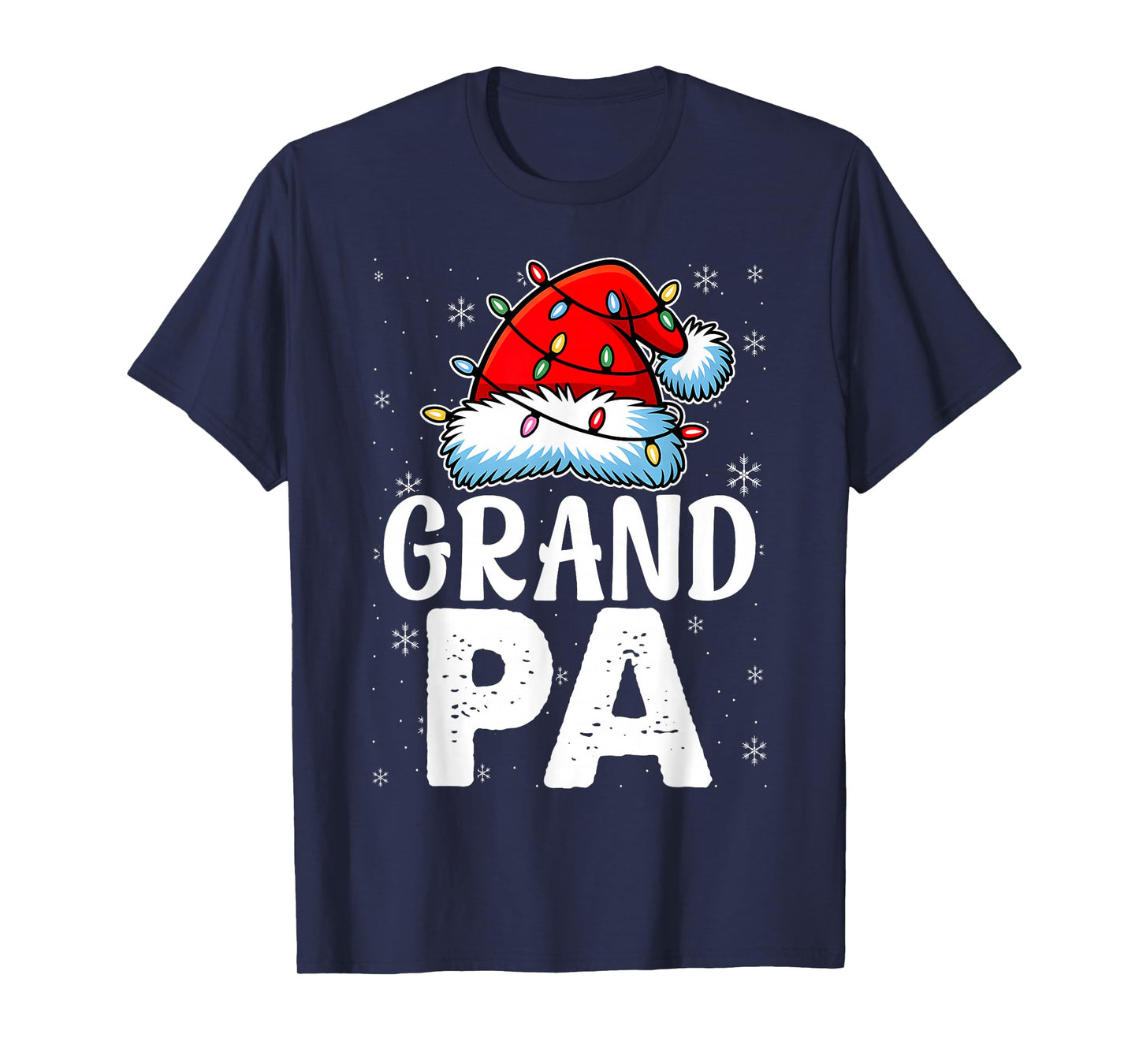 Grandpa Santa Christmas Family Matching Pyjamas Xmas Father T-Shirt