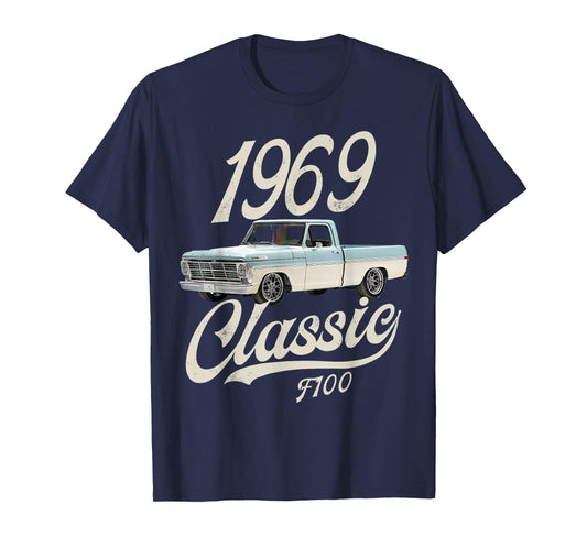 1969 classic f100 blue white T-Shirt