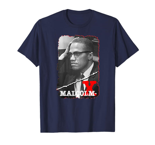 Malcolm X_001_Back Printed T-Shirt