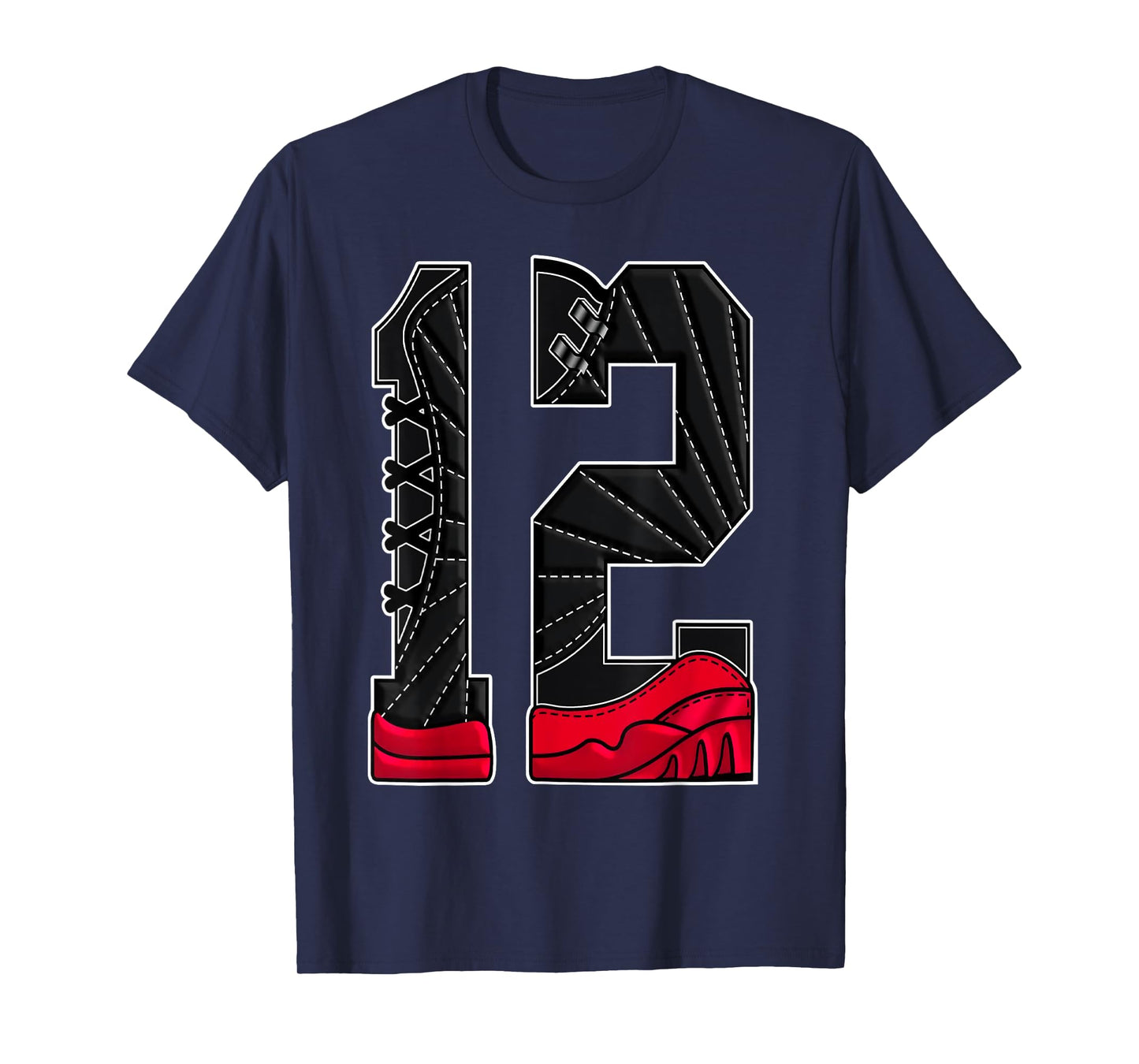 Number 12 Flu Game 12s Retro Matching Tee For Men Women T-Shirt