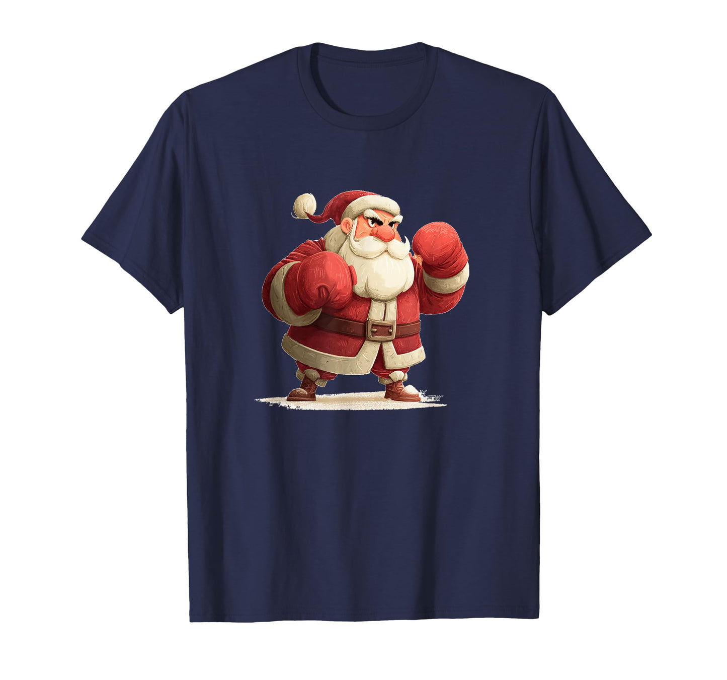 Funny Boxing Santa Claus Costume for Boys and Girls T-Shirt