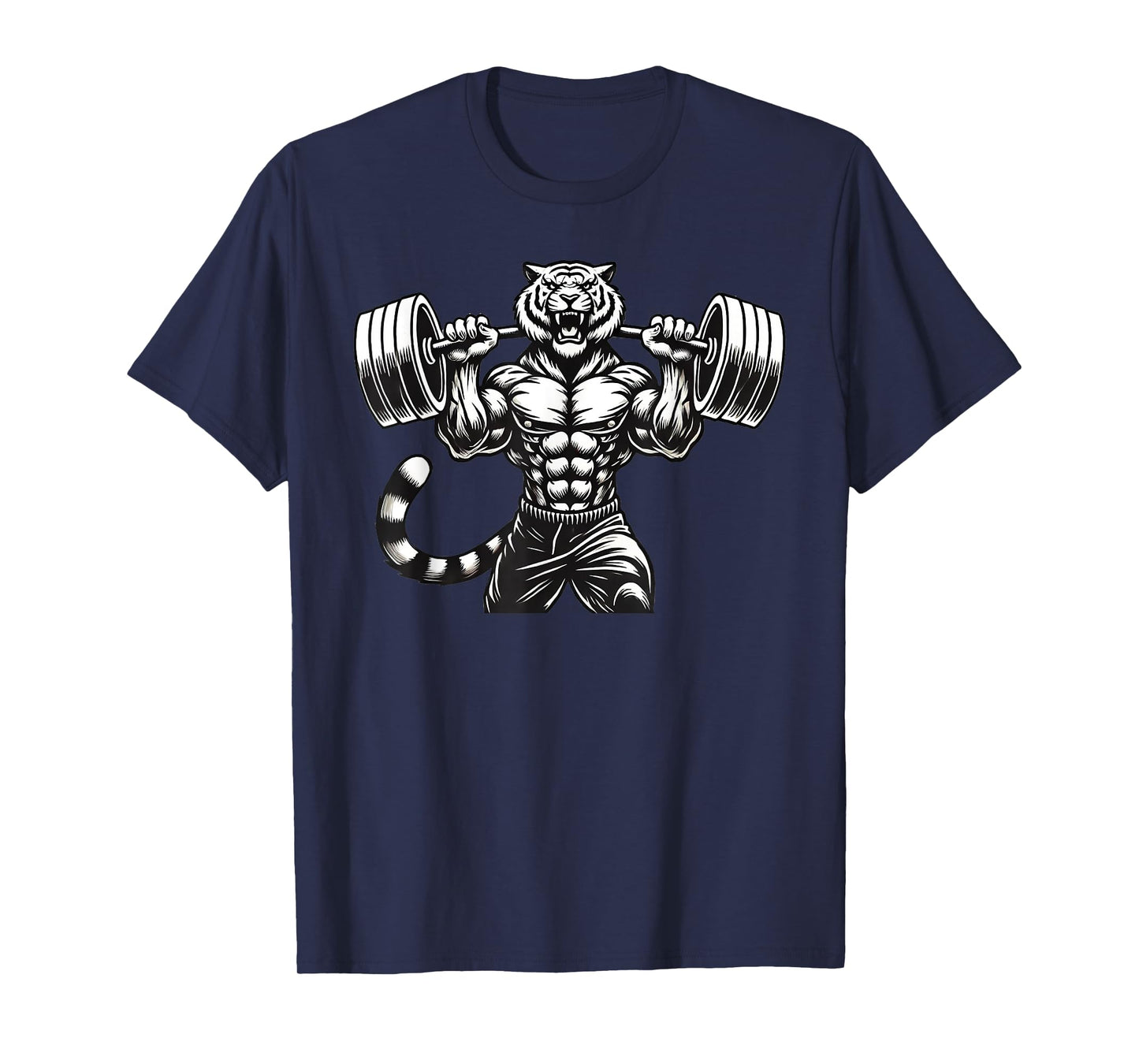 Tiger Powerlifting Weightlifting Gym Workout T-Shirt