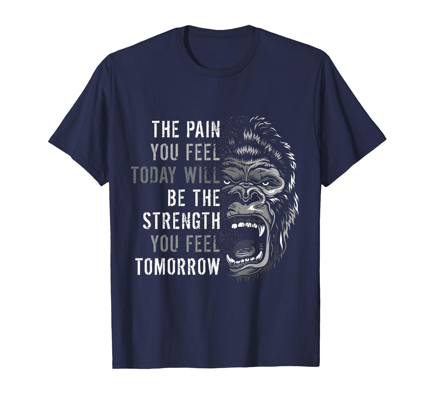 Motivation Workout And Gym Quotes Gorilla Mindset Training T-Shirt