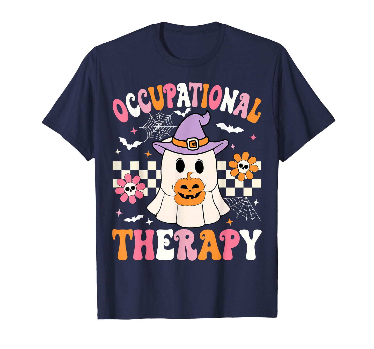 Groovy OT Halloween Occupational Therapy Halloween OT Ghost T-Shirt