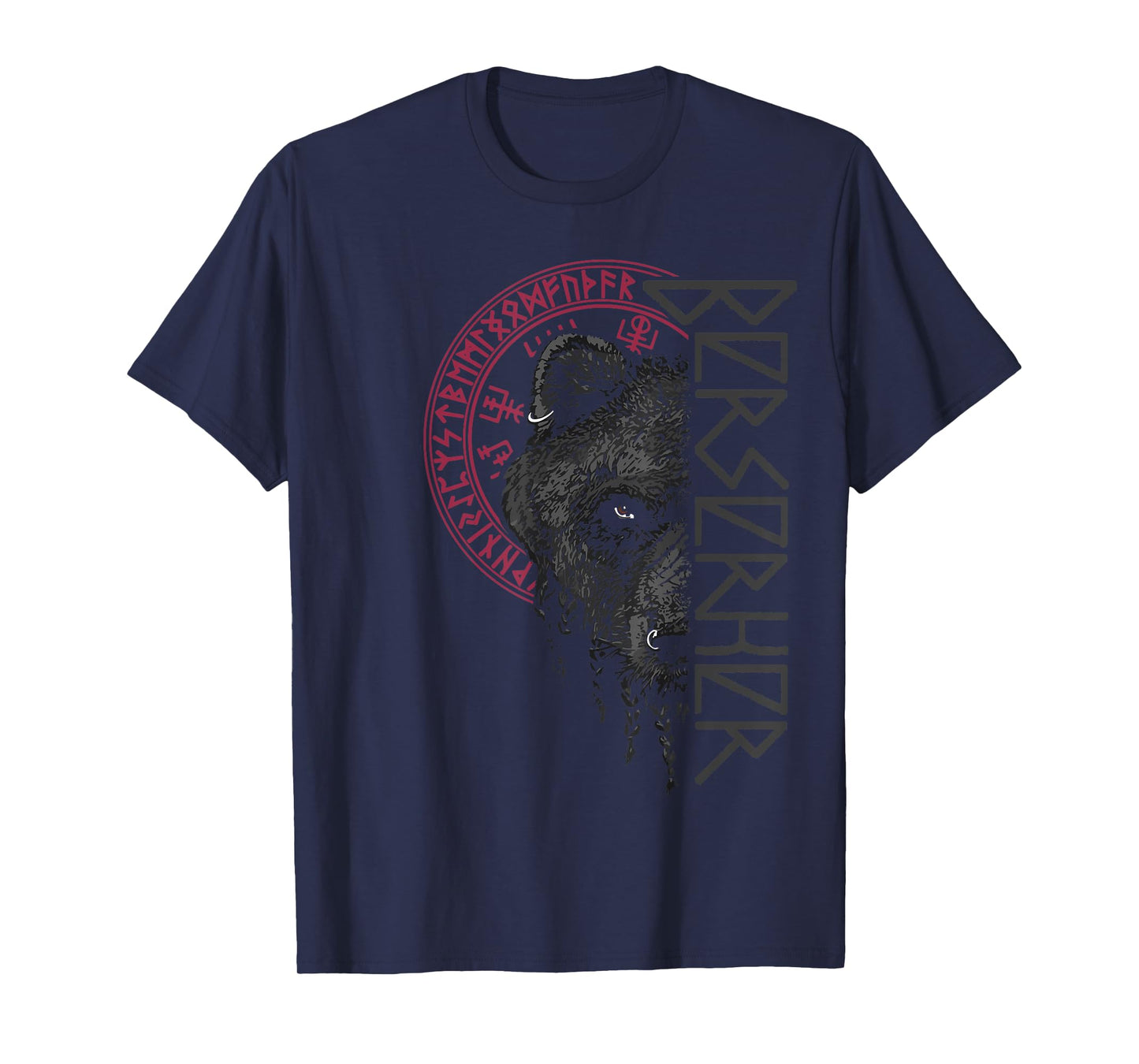 Berserk Bear Warrior Odin Runes Norse Compass Viking T-Shirt