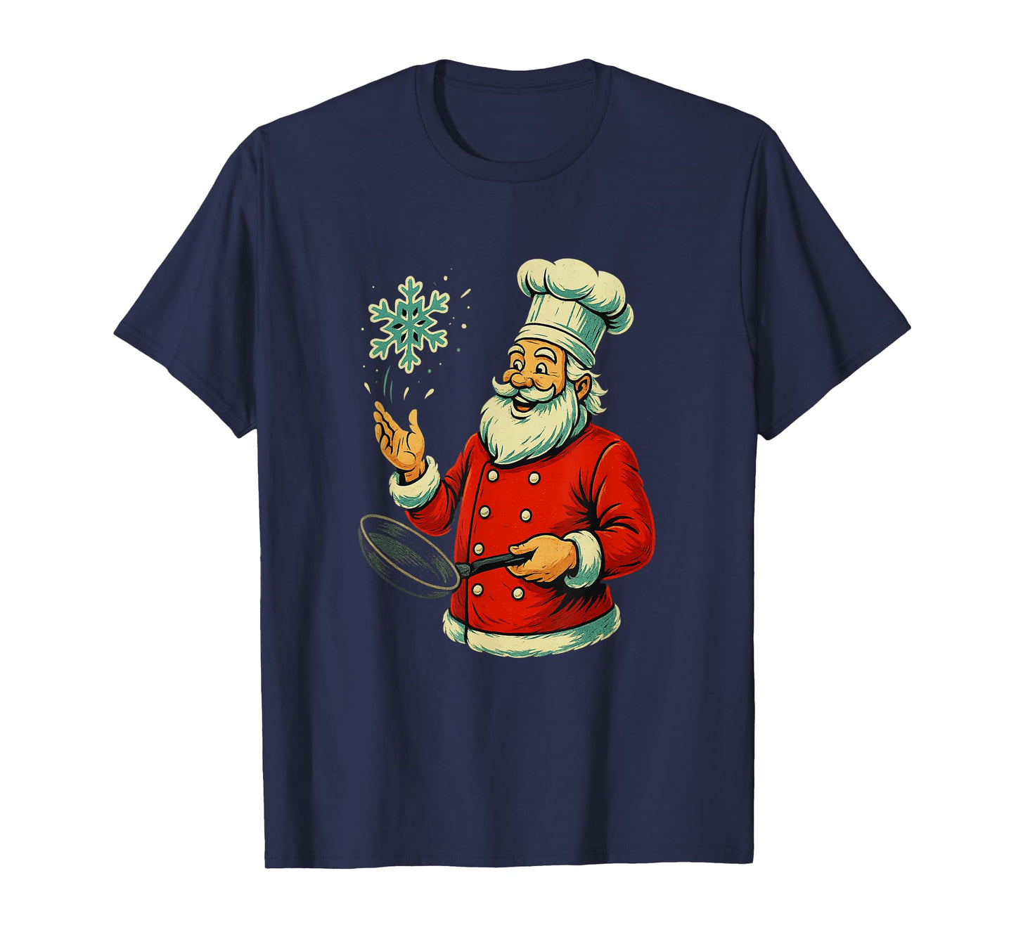 Christmas Chef Santa Cooking Holiday Baker Humor Baking T-Shirt