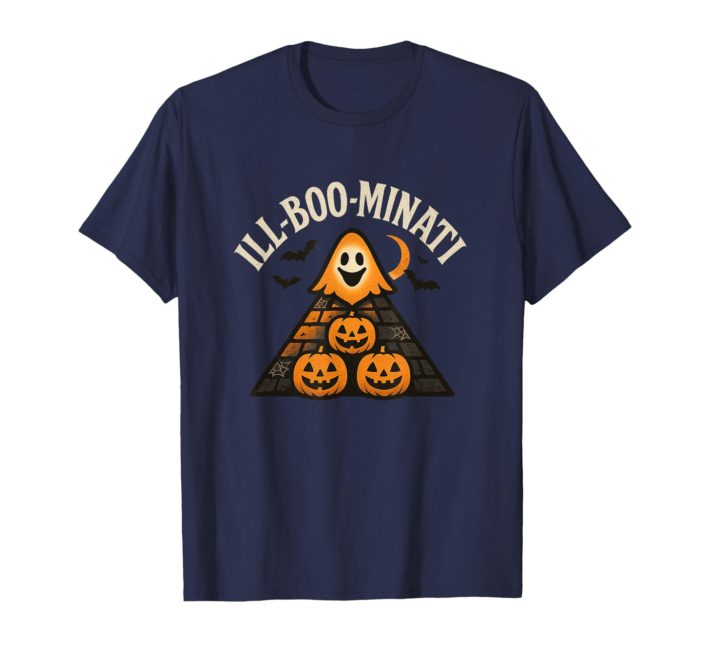 Ill-Boo-minati Halloween Spooky Ghost Pyramid T-Shirt