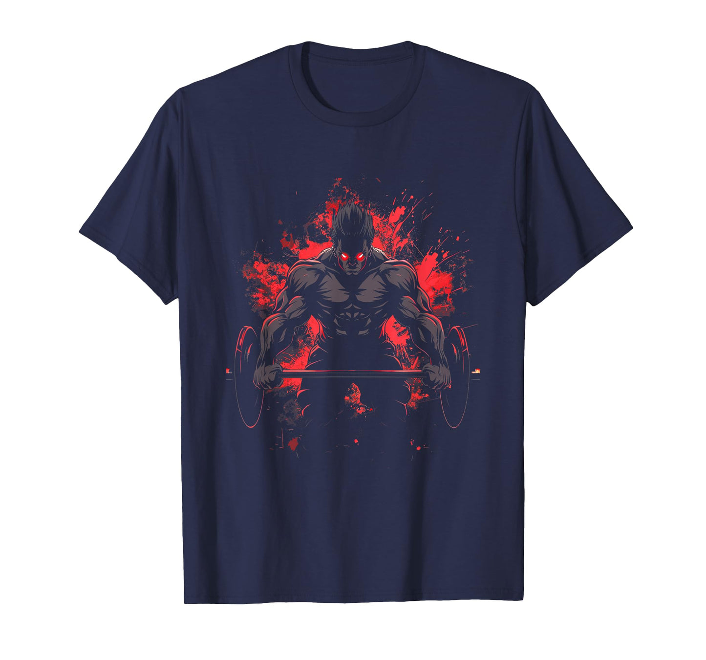 Bodybuilding Workout Muscle Powerlifting Anime Men Character Deadlift Power Gym Fitness T-Shirt