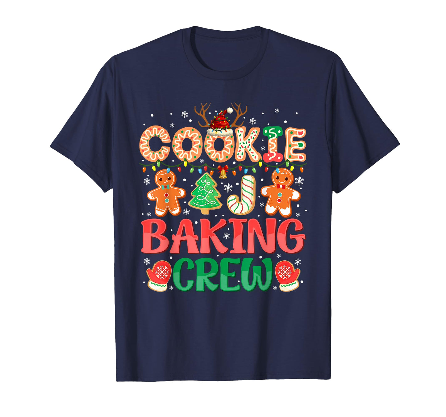 Christmas Cookie Baking Crew Family Baking Team Funny Xmas T-Shirt