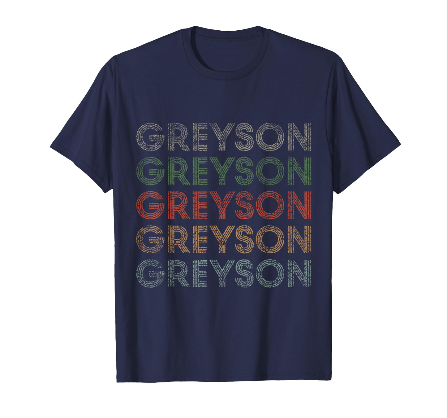 Greyson First Name Grunge Style Vintage Retro T-Shirt