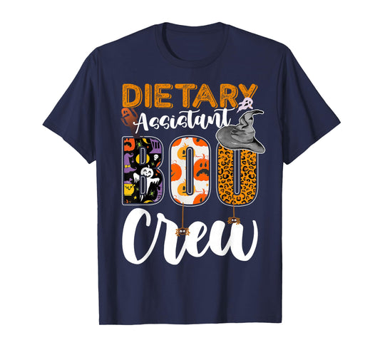 Dietary Assistant Boo Crew Halloween Match Nutritionist T-Shirt