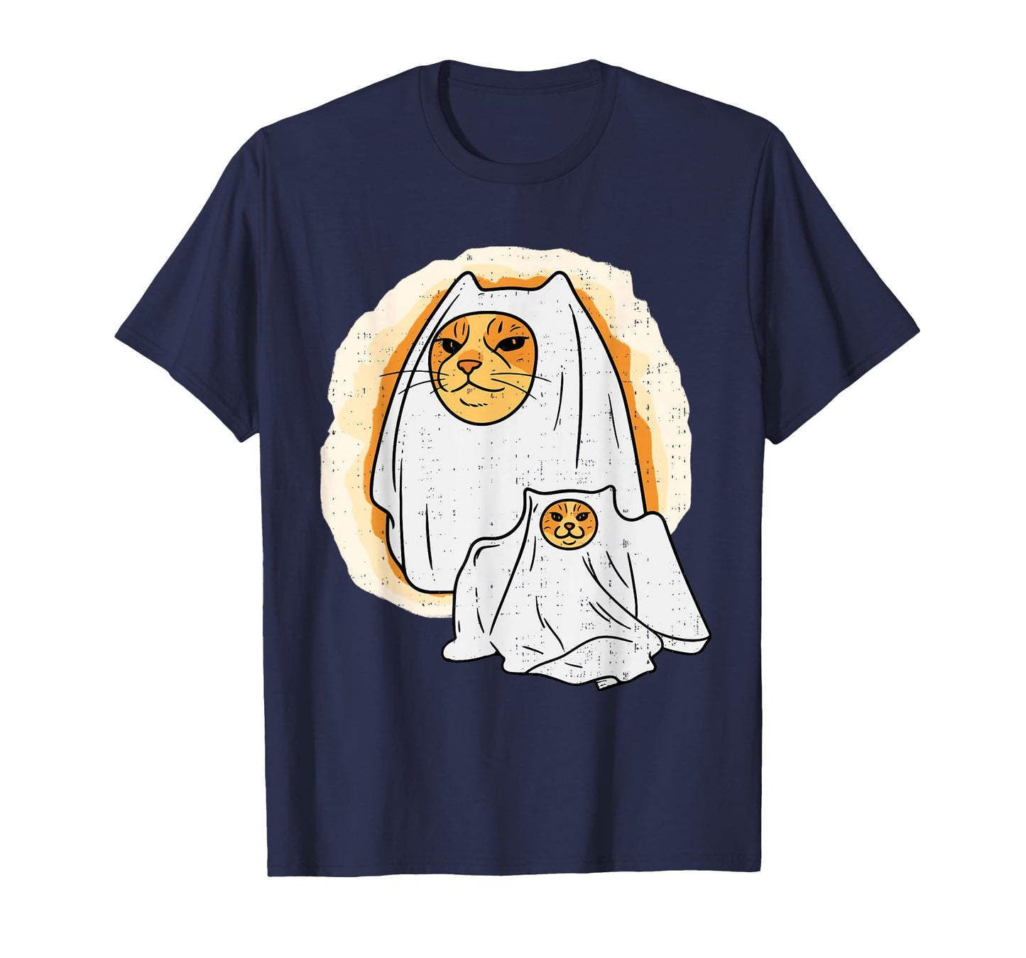 Funny Cat Ghost Kitty Kitten Meme Halloween Animal Pet Lover T-Shirt