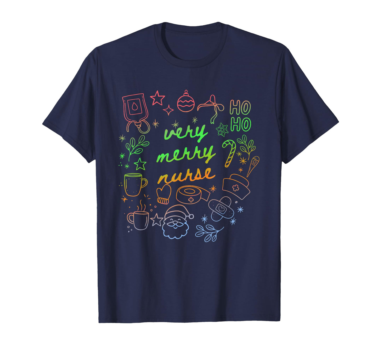 Very Merry Nurse Funny Xmas Nurse Medical Christmas T-Shirt