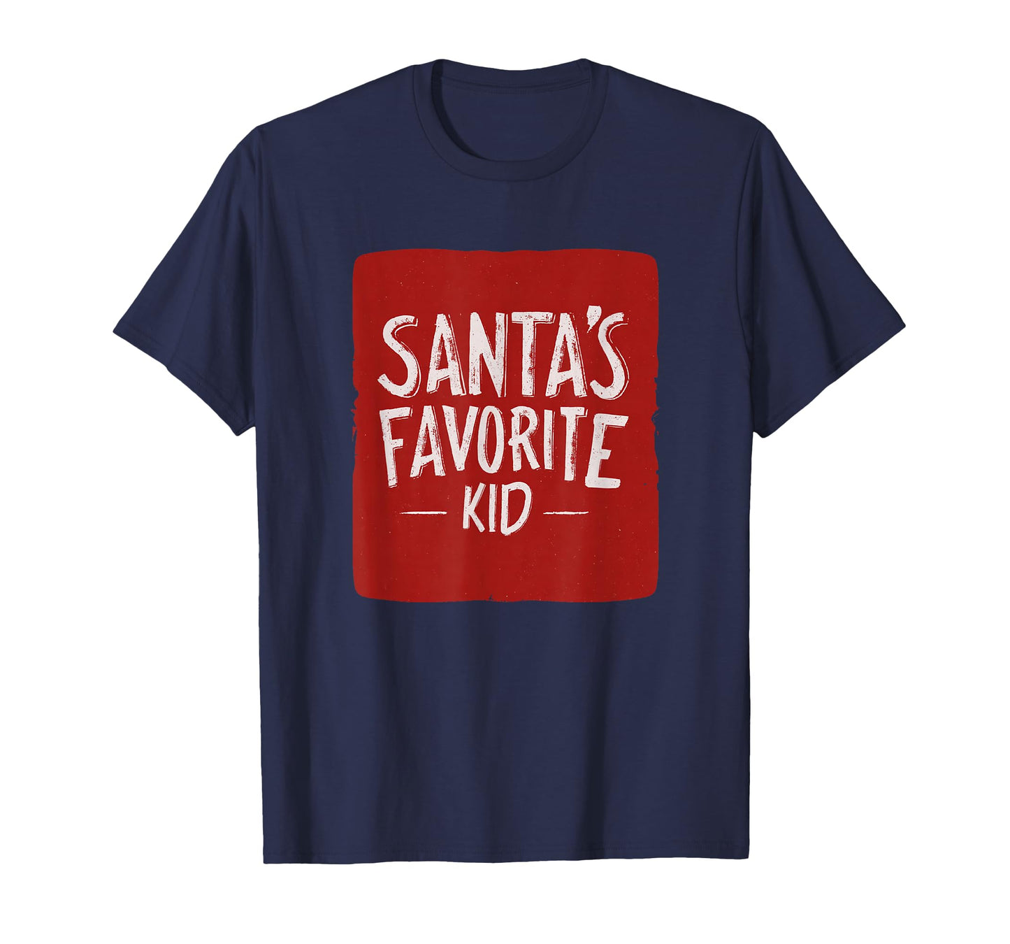 Cute Santa's Favorite Kid Statement T-Shirt
