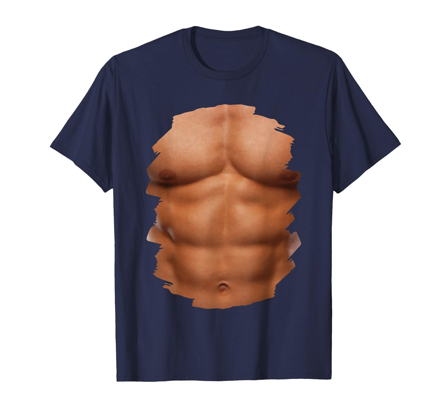 Chest Six Pack Muscles Bodybuilder 6 Abs Gym Funny Present T-Shirt