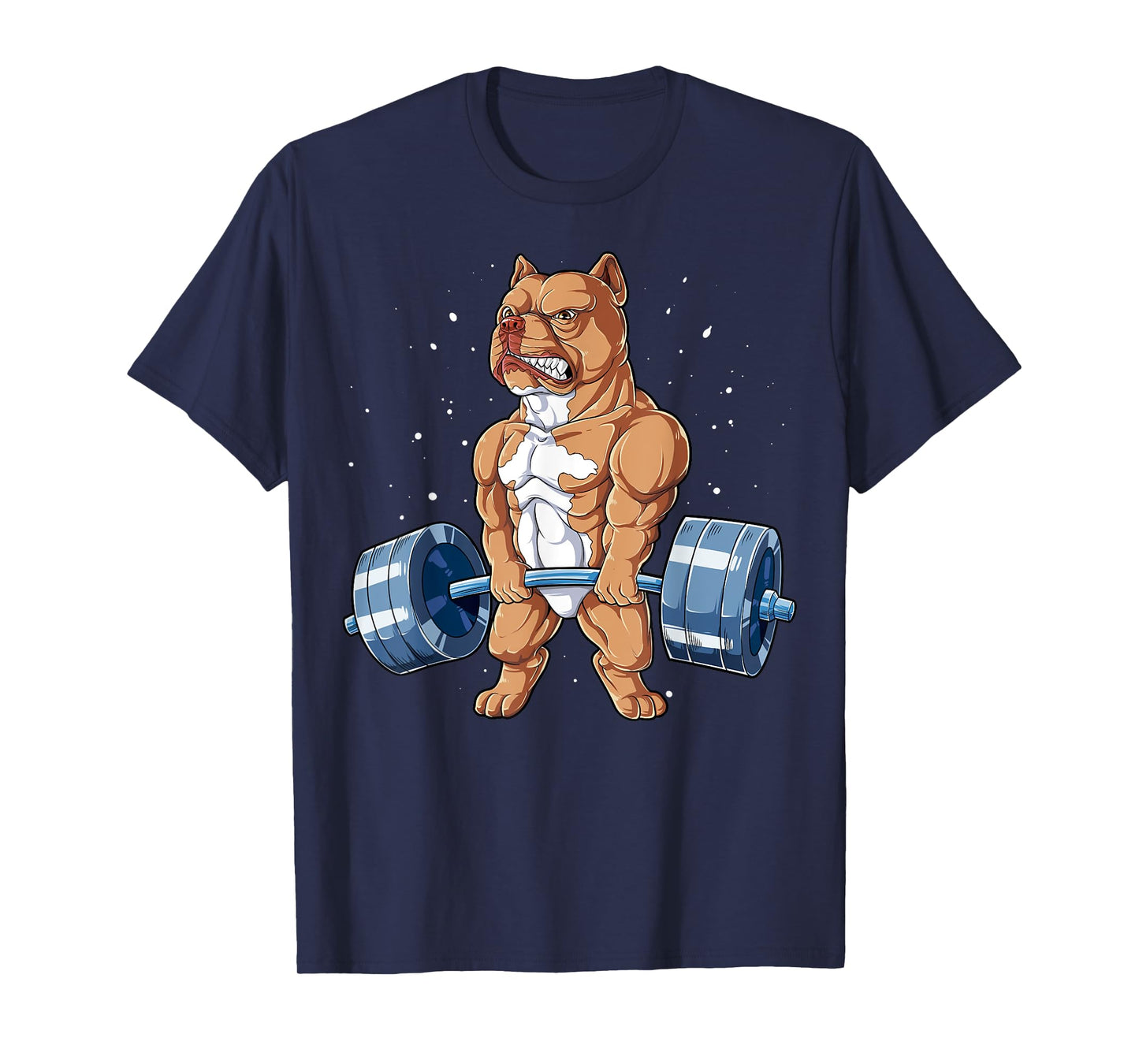 Pit Bull Weightlifting Funny Deadlift Men Fitness Gym Gifts T-Shirt