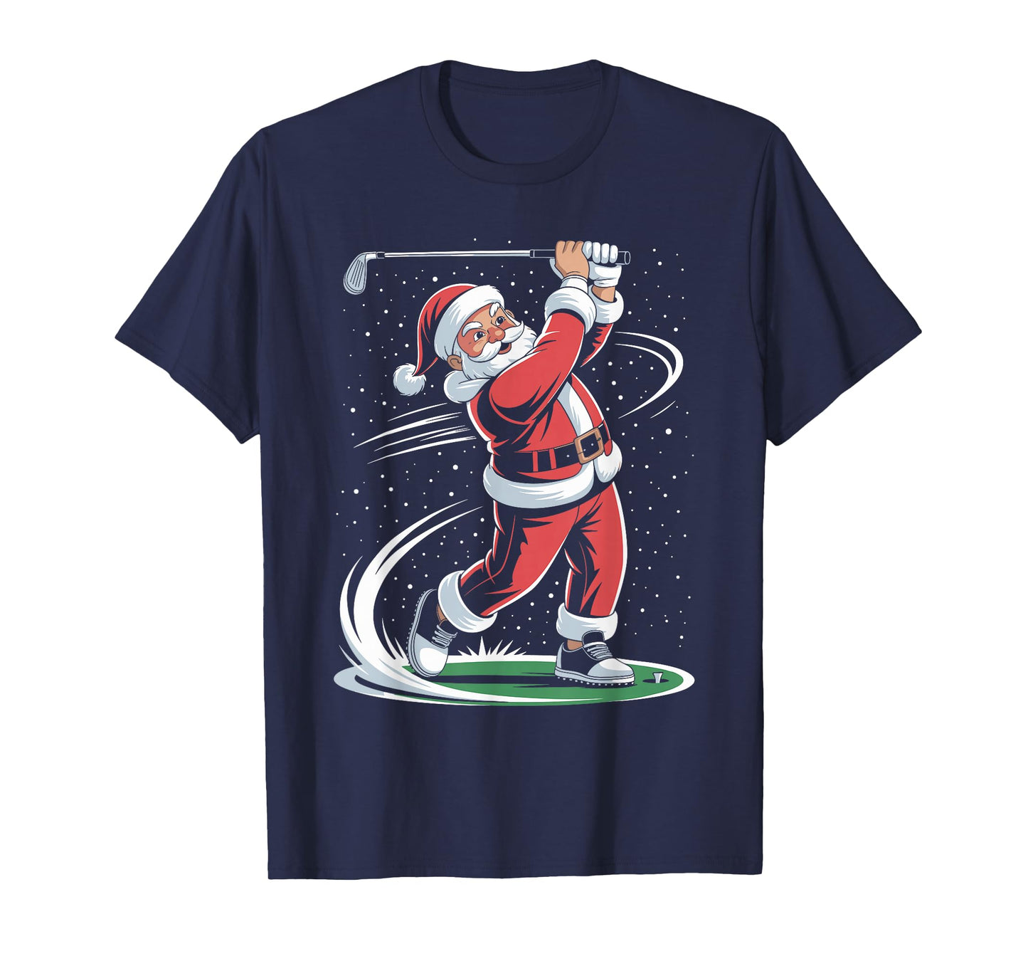 Santa Claus Golf Player Christmas Golfer Xmas Golfing T-Shirt
