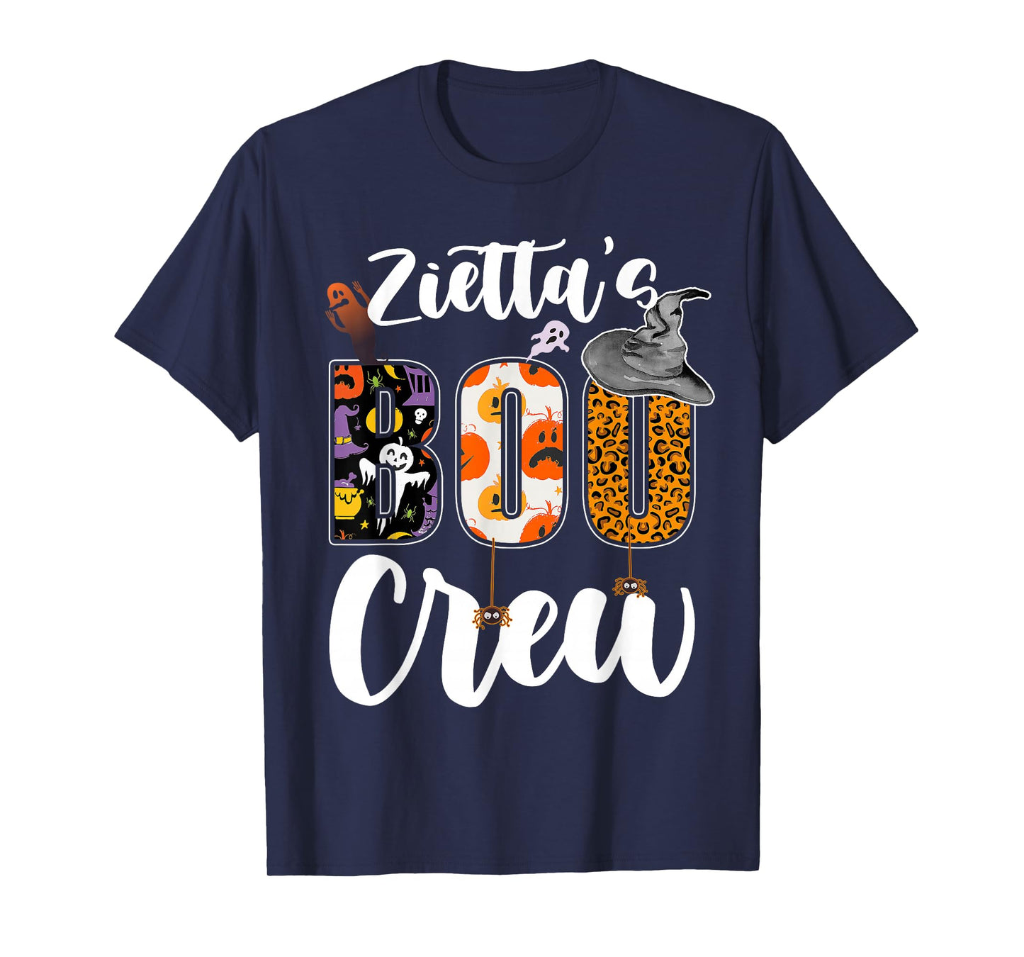 Zietta's Boo Crew Halloween Aunt Nephew Niece Matching T-Shirt