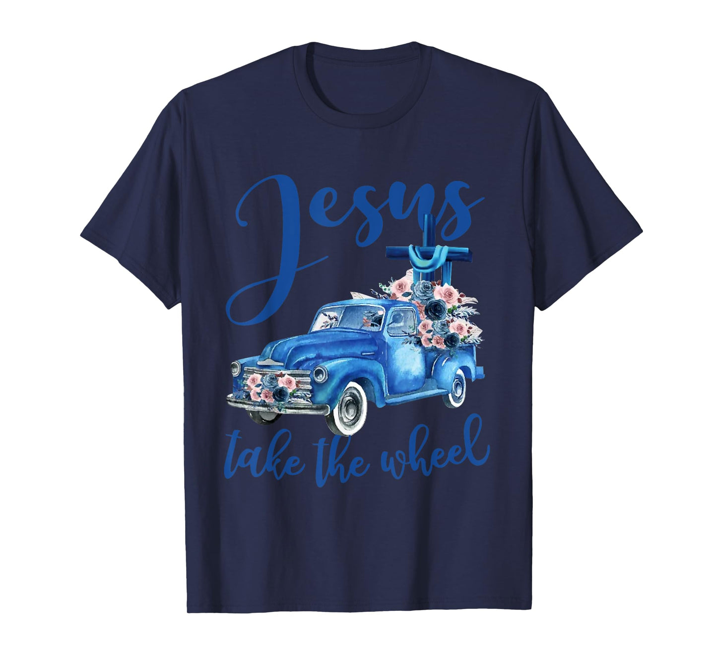 Jesus take the wheel Trucker Christian Religious T-Shirt