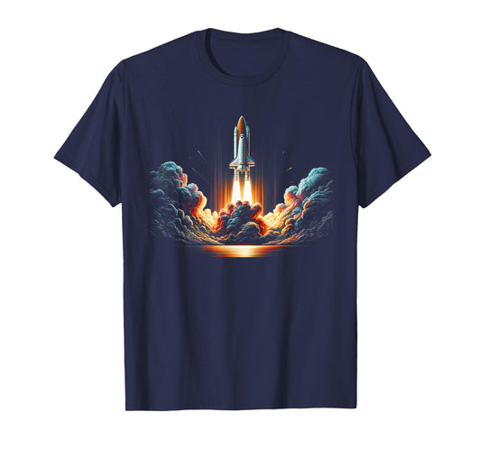 Vintage Space Shuttle Launch, Kennedy Space Centre T-Shirt