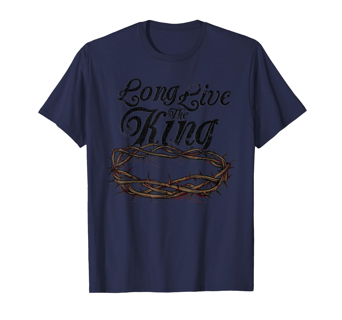 Vintage Long Live The King Jesus Christ T-Shirt