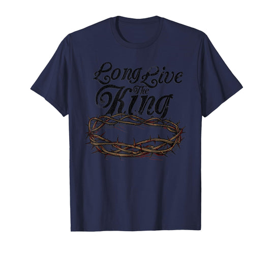 Vintage Long Live The King Jesus Christ T-Shirt